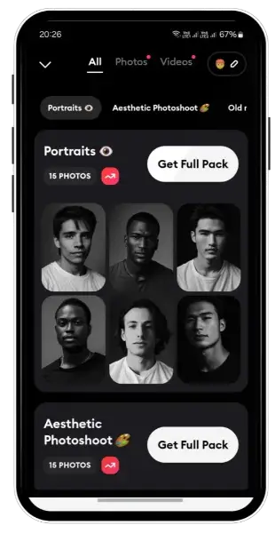Multiple editing filters